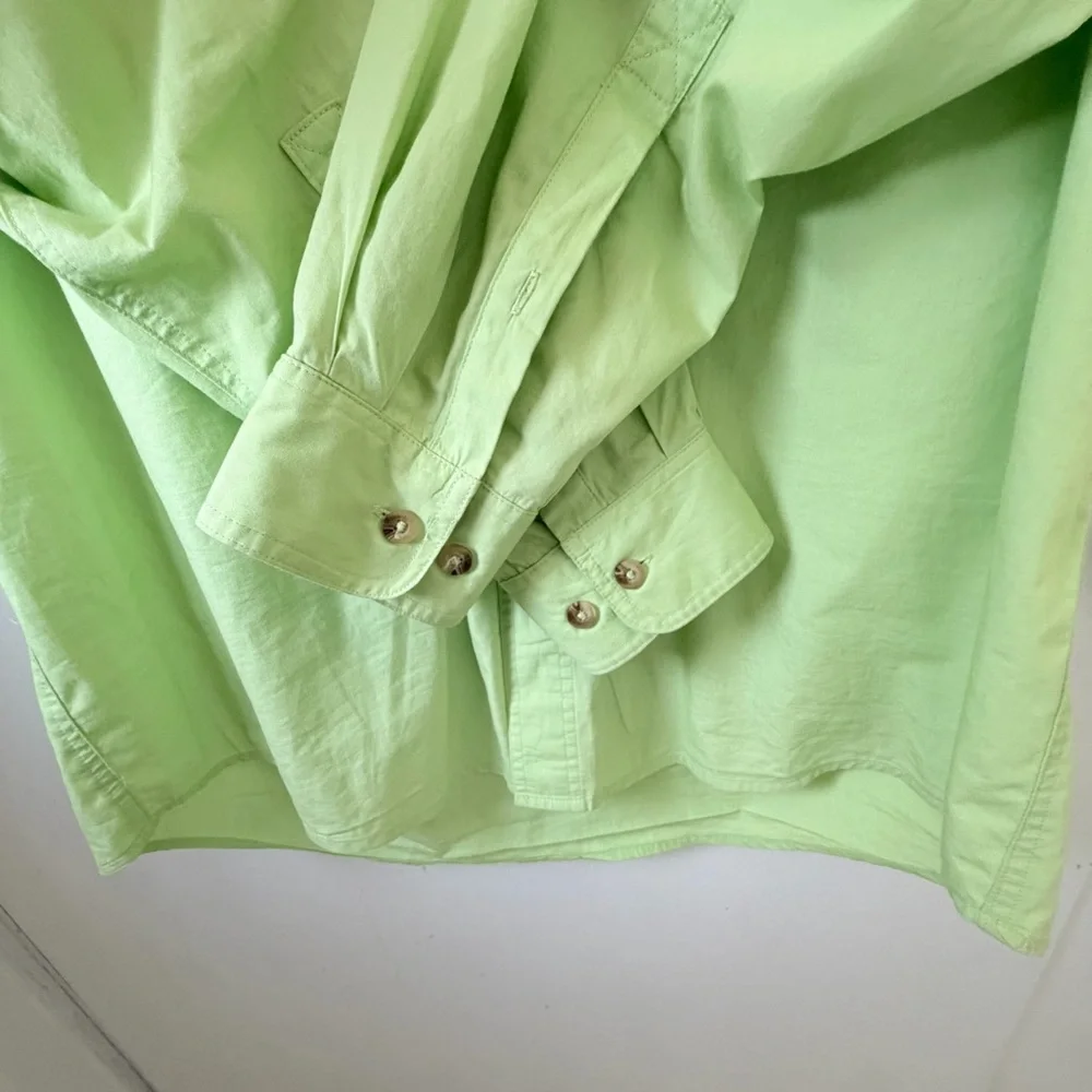 Magellan Lime Green Fishing Shirt Ventilated Long Sleeve Size L - Picture 6 of 11